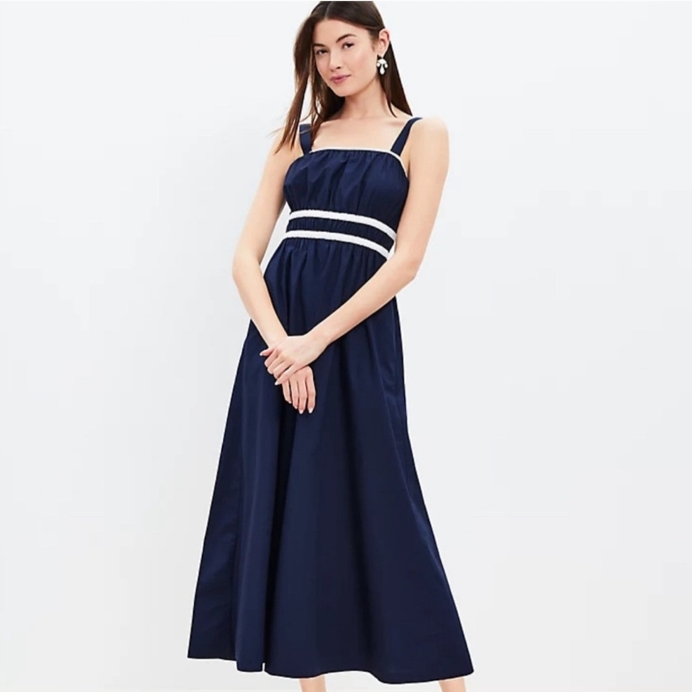 Chic Navy Blue Maxi Dress